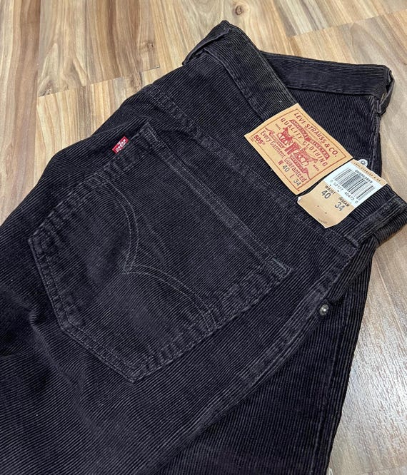 40x34 Vintage 90s Levi's 505 Brown Cotton Corduroy Cotton Pants