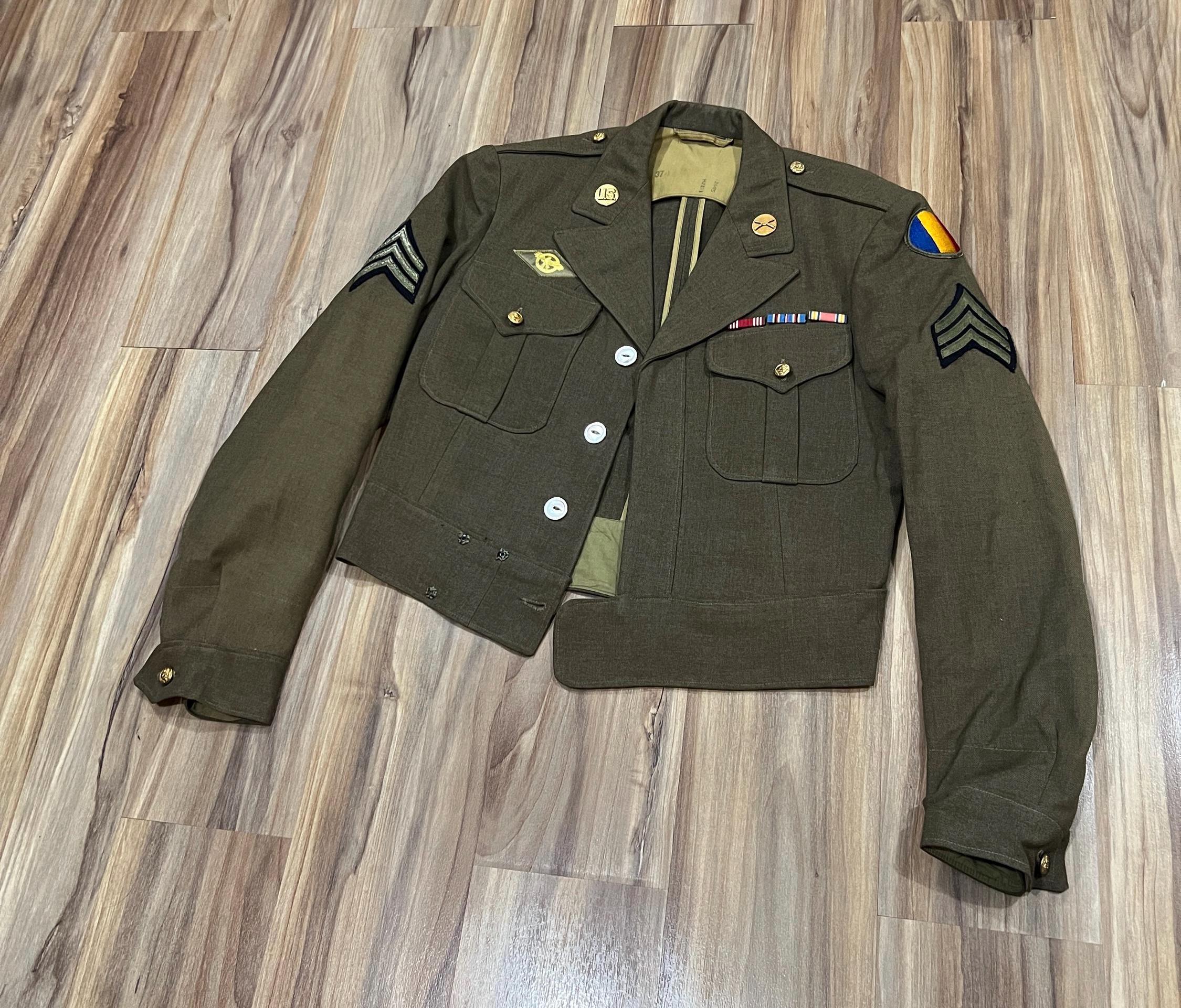 Vintage Military Jacket W Patches - Etsy