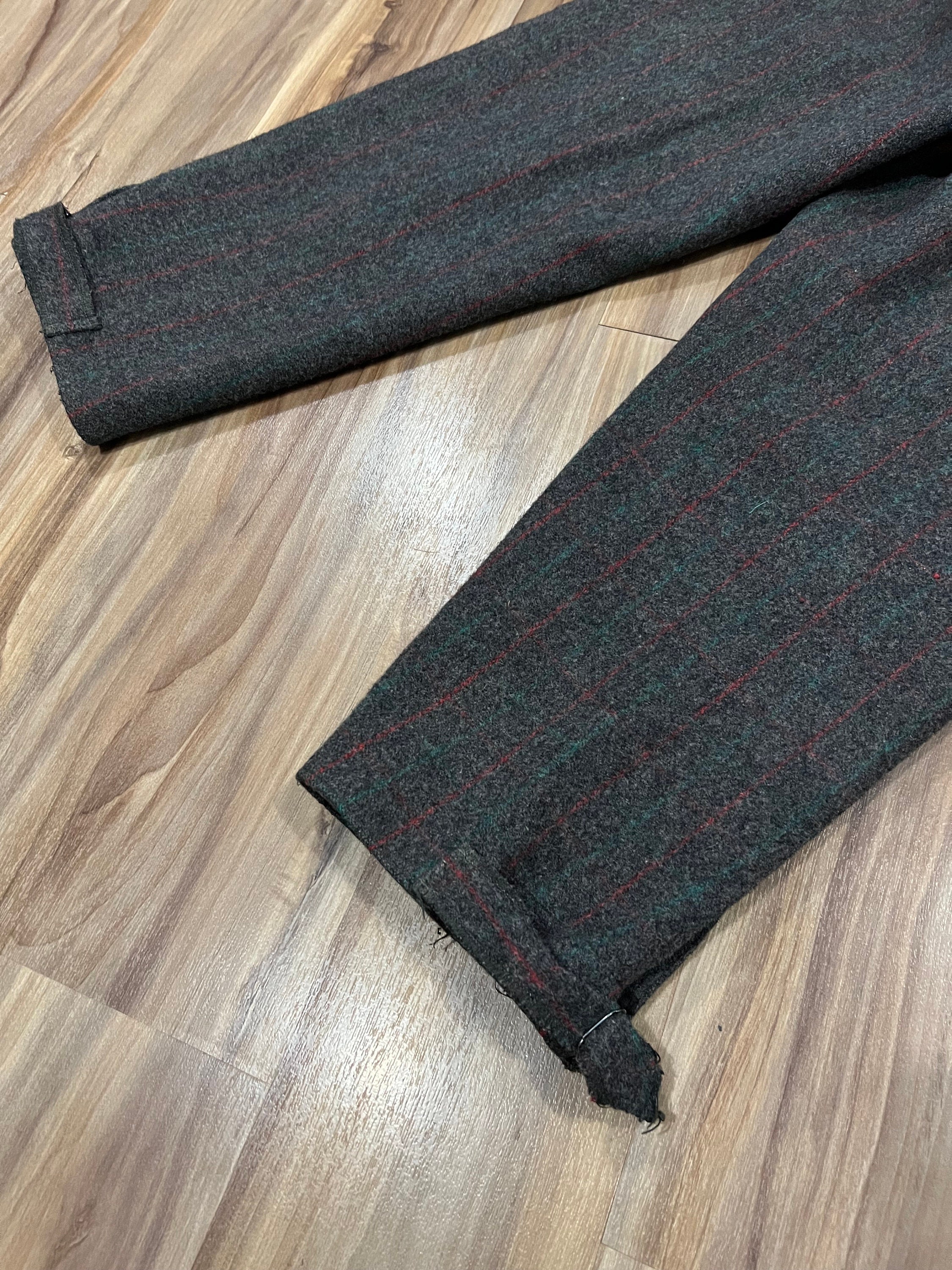 26x27 Vintage 60s Malone Wool Pants USA Made Grey Hunting Winter 