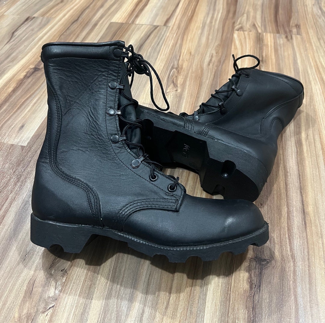all black military boots