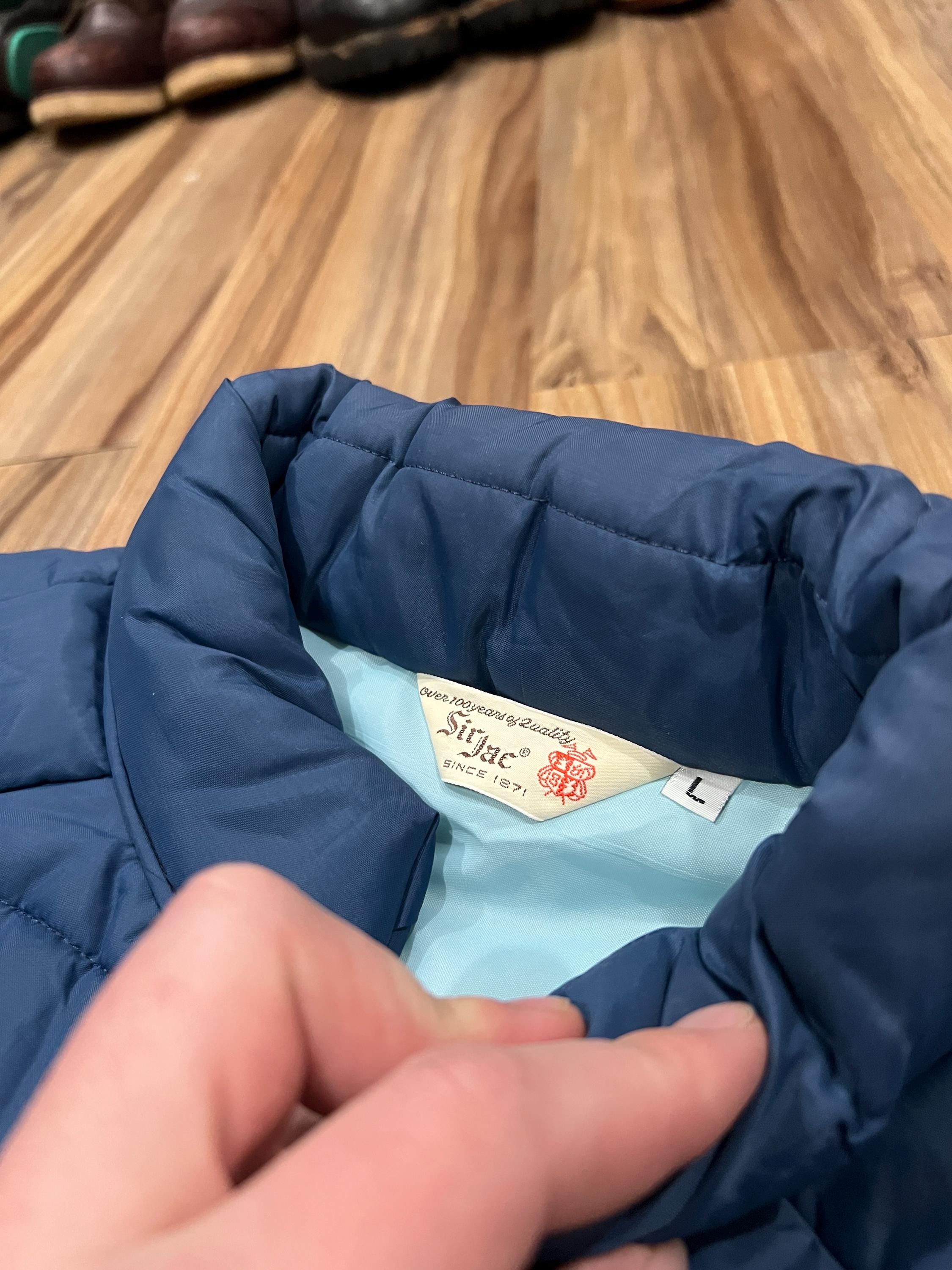 Large Vintage 70s Sir Jac Insulated Puffer Vest Blue USA Made - Etsy