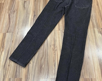 Pantalones vaqueros Wrangler de corte recto, estilo vintage de los 90, talla 31x32, color negro, fabricados en EE. UU., de algodón, modelo 936BLK