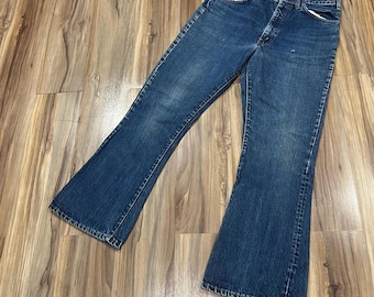 33x30 Vintage 70s 80s Lee Flare Faded Bootcut Denim Jeans - Etsy