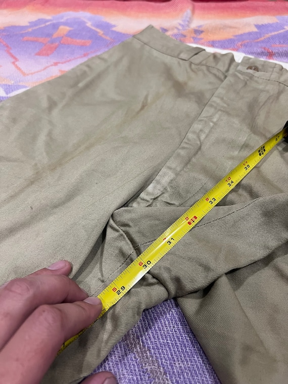 26x30 Vintage 60s US Military Khaki Chino Trousers Officer