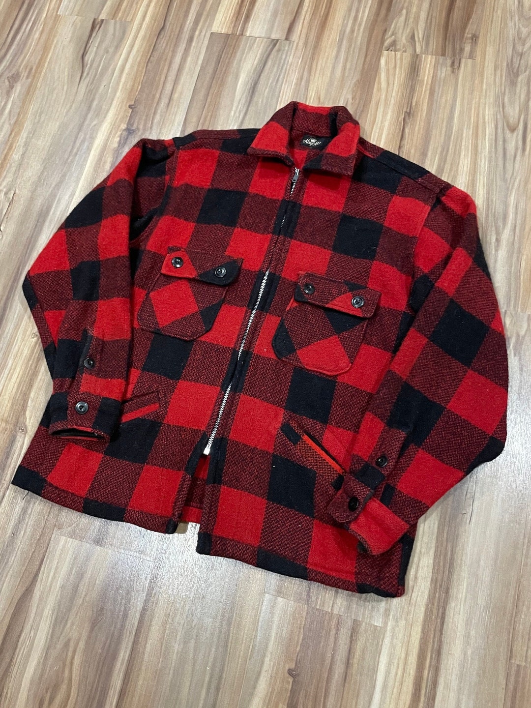 ジャケット・アウター NAPPING BUFFALO CHECK SHOP COAT Vintage