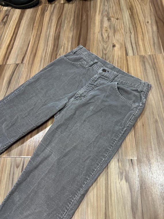 30x32 Vintage 70s 80s Levis Corduroy Skinny Flare… - image 3