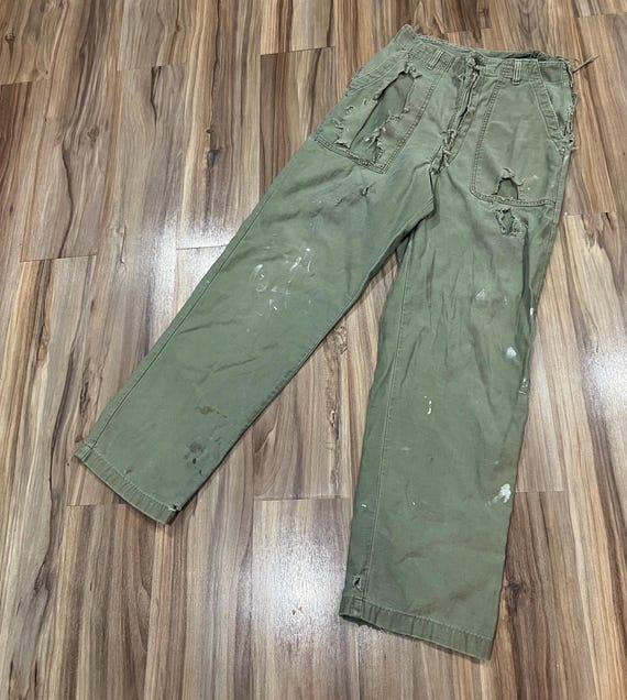 Deadstock】60's U.S. Army OG-107 Baker Pants / Size : 30×33