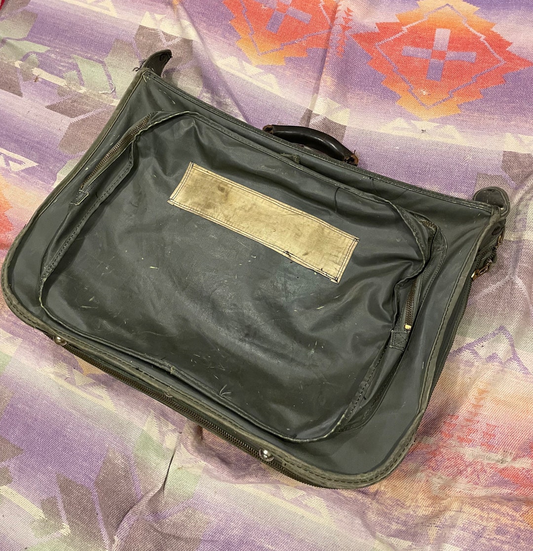 Vintage 50s 60s USAF Air Force US Garment Carrying Suitcase