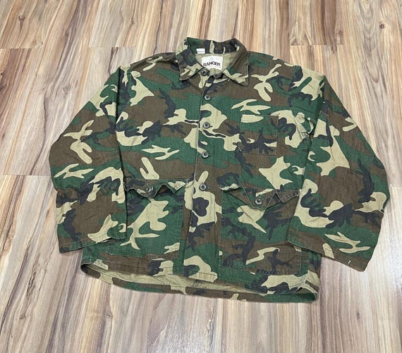 Chemise Vintage Camouflage Chasse - Marque Prairie Ghost - Taille XL - Années 90