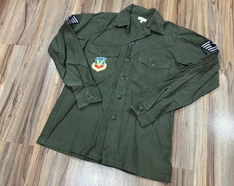 ジャケット・アウター 70's US ARMY ERDL Jungle Fatigue Shirt 1960's US.ARMY ERDL Non Rip Jungle Fatigue Jack