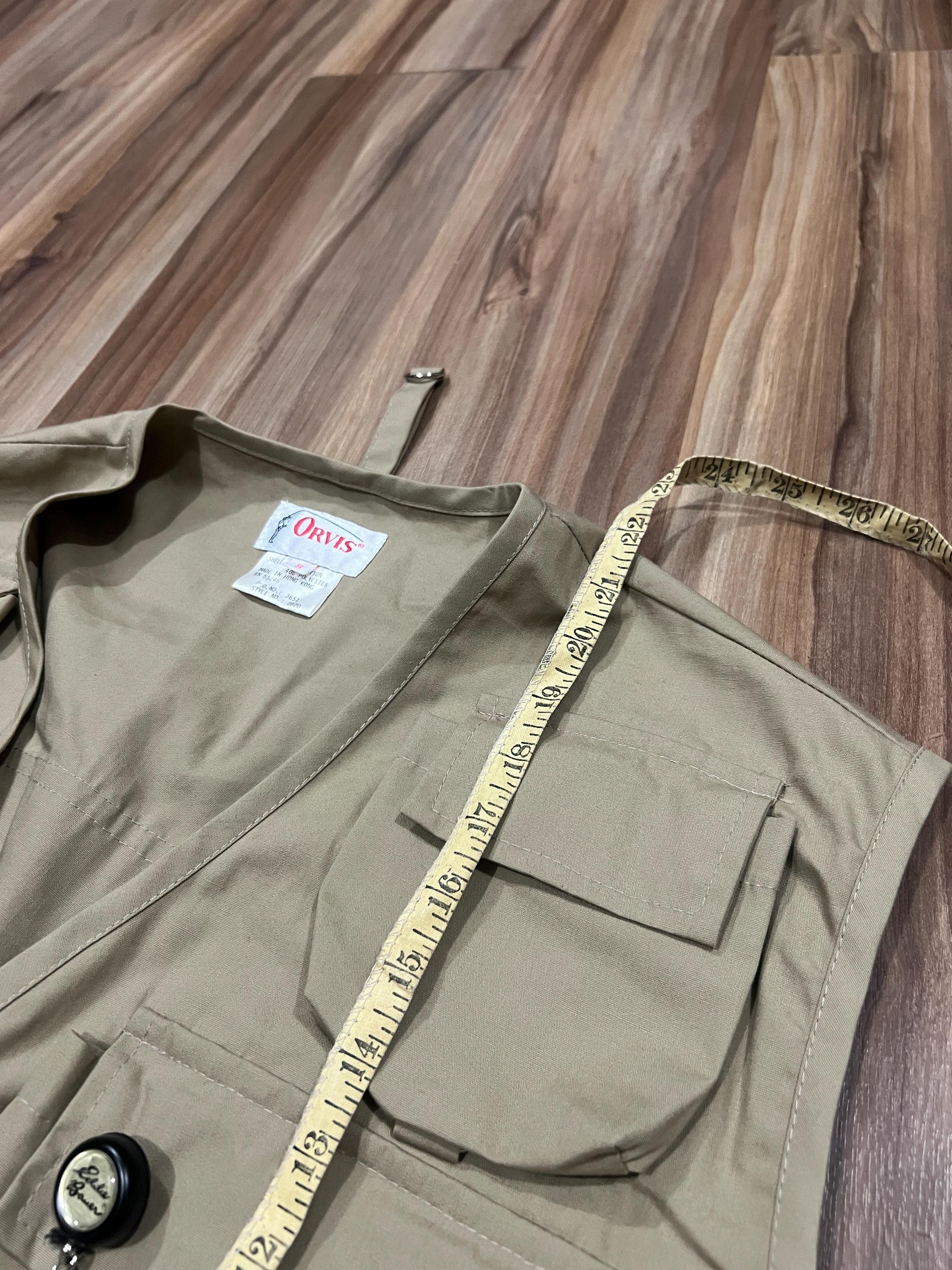 Small Vintage 80s 90s Orvis Fly Fishing Utility Vest W/ Pockets 