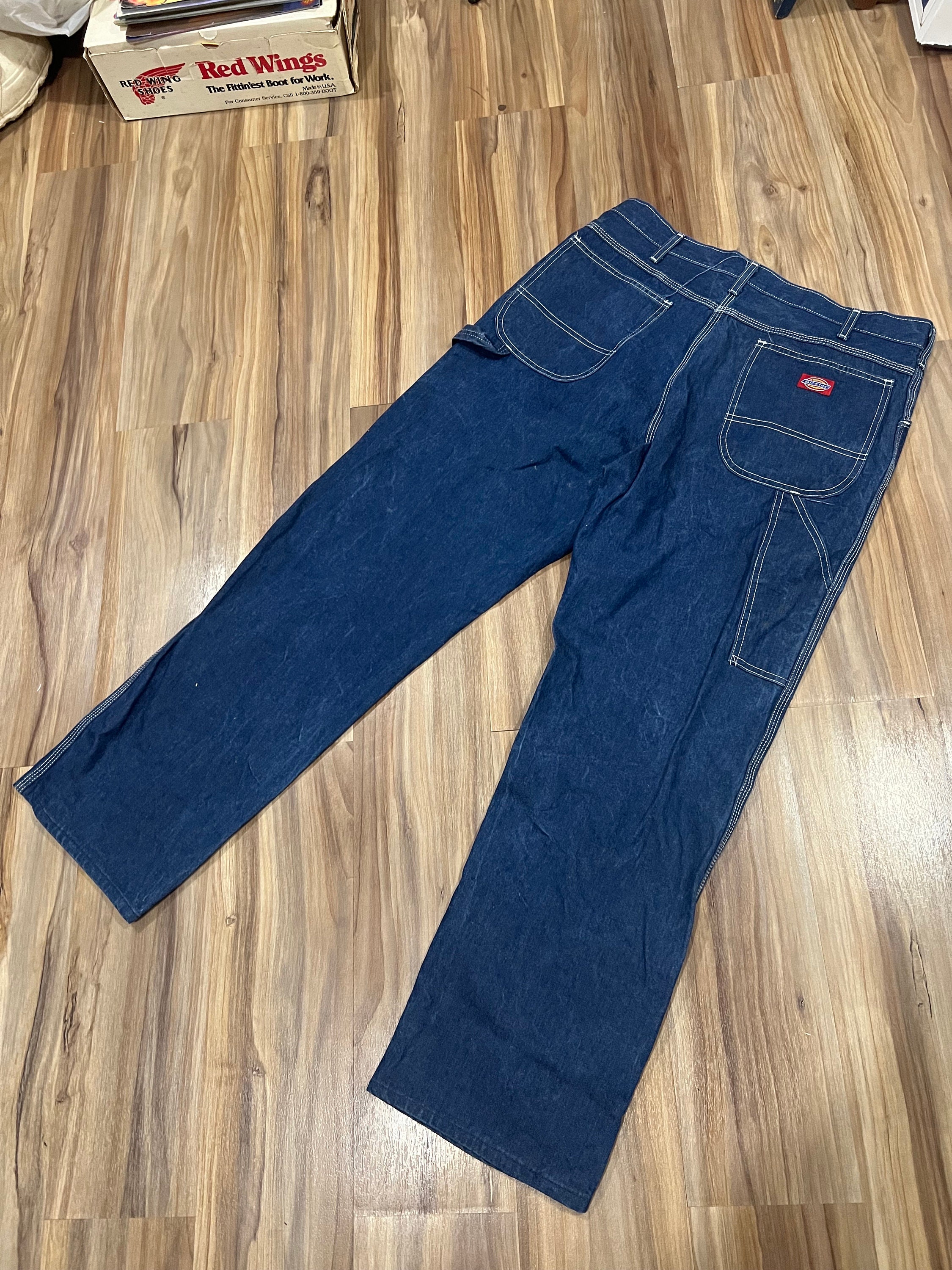 36x30 Vintage 80s 90s Dickies Dark Wash Denim Jeans