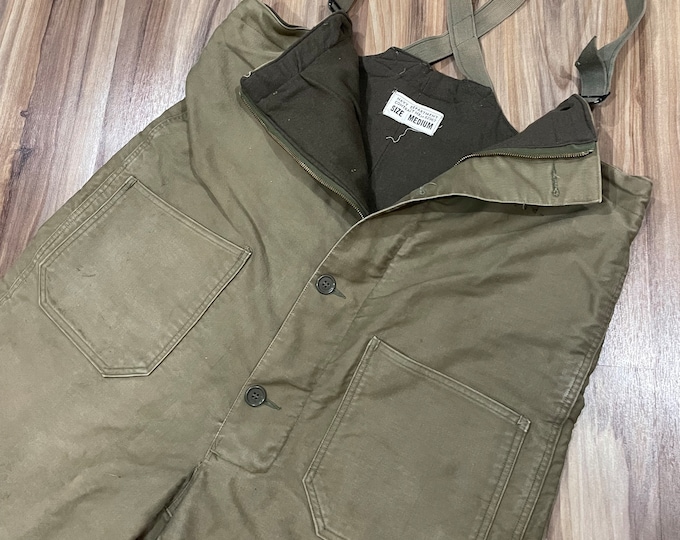Vintage WW2 US NAVY Deck Pants Overalls Dungarees Usmc Usn Us Army