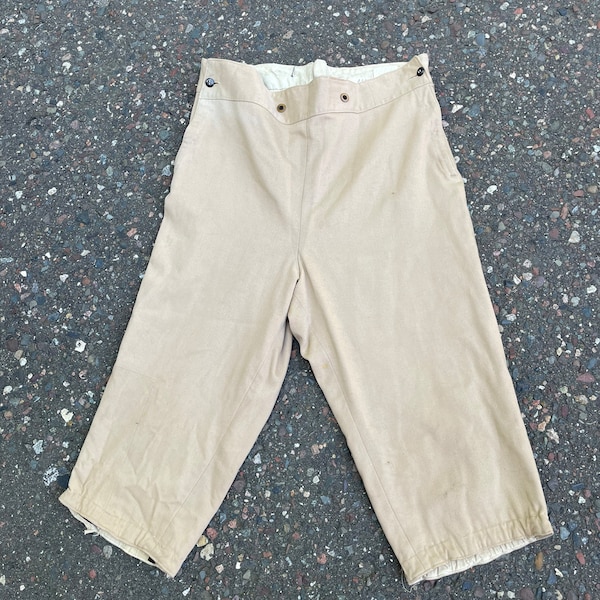 Check Pattern Slacks Pants Men's W35 Vintage unclear Beige type Vintage Second Hand