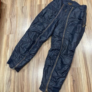 38W Vintage 50s Air Force USAF D-1A Cold Weather Insulated Heavy Flight Pants Trousers Wool Cotton usa Military Flying by Sigmund