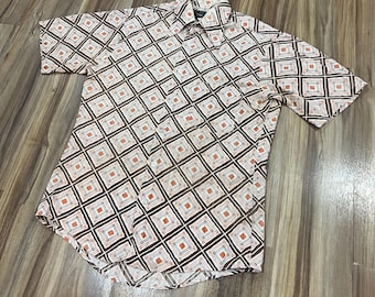 Vintage chemise hawaïenne pour homme taille XL des années 90 chemise en rayonne à imprimé floral tropical bleu - France