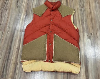 VINTAGE WOOLRICH hunting down vestアメリカ製 Vintage Woolrich Vest Size 2XL Utility Hunting Buckle Back