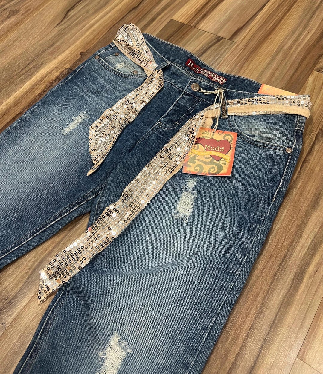 New Vintage Y2K Mudd Low Rise Flare Bell Bottom Jeans Pants