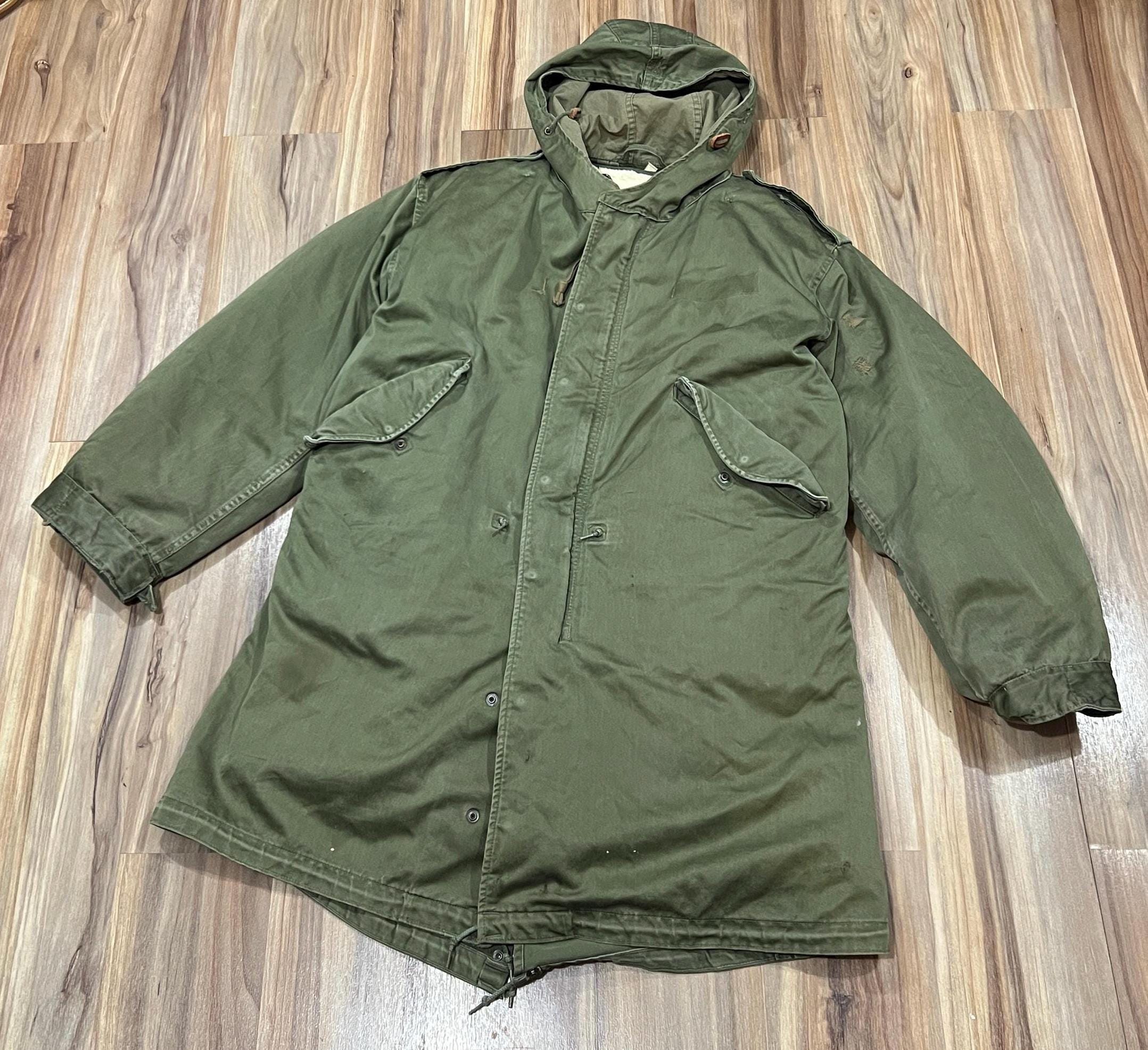 ジャケット・アウター US.MILITARY M1951 FISHTAIL PARKA 50s Original M1951 US Fishtail Parka with real fur hood No Liner, VERY