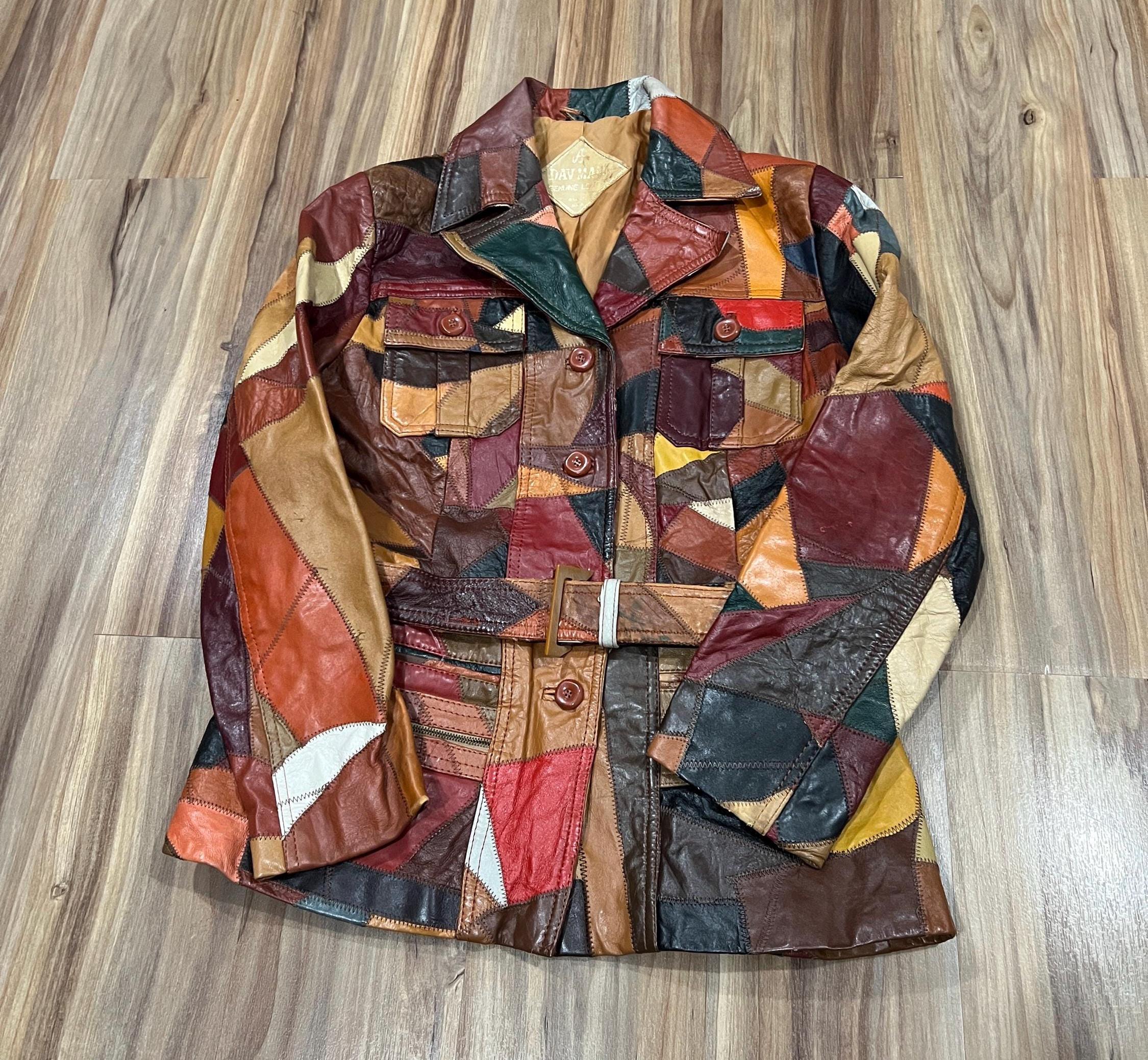70s Patchwork Jacket - Etsy Singapore