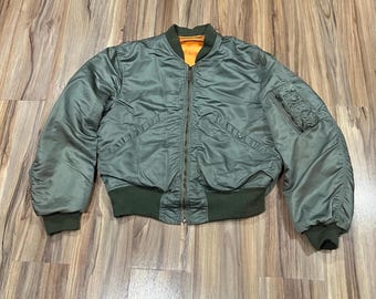 Large Vintage 60s 70s US Military Air Force L-2B Flight Jacket