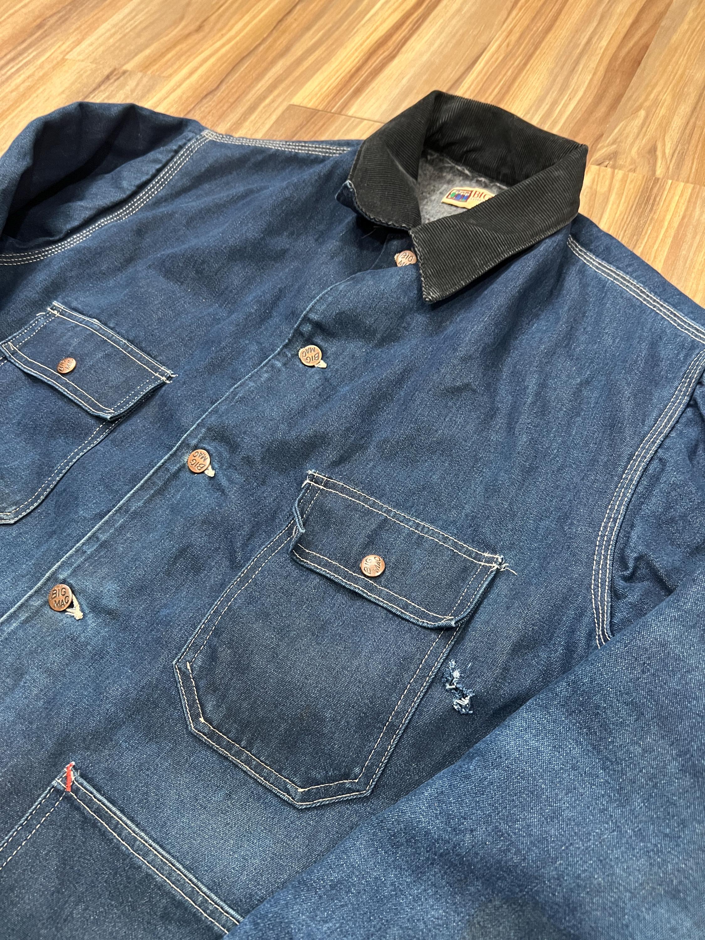 XL Vintage 80s Big Mac Penney's Denim Chore Coat Jean Jacket