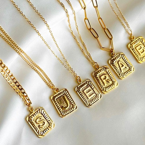 Gold Medal Initial Letter Square 