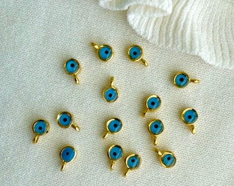 Evil Eye Add-On, Pendentif Add-On en Or pour Colliers, Pendentif de Personnalisation