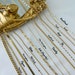 GOLD FILLED Chain Necklace, Paperclip Chain, Curb Chain, Pearl Bead Chain, Twist Chain, Vine Chain, Cable Chain, WATERPROOF Cuban Chain 