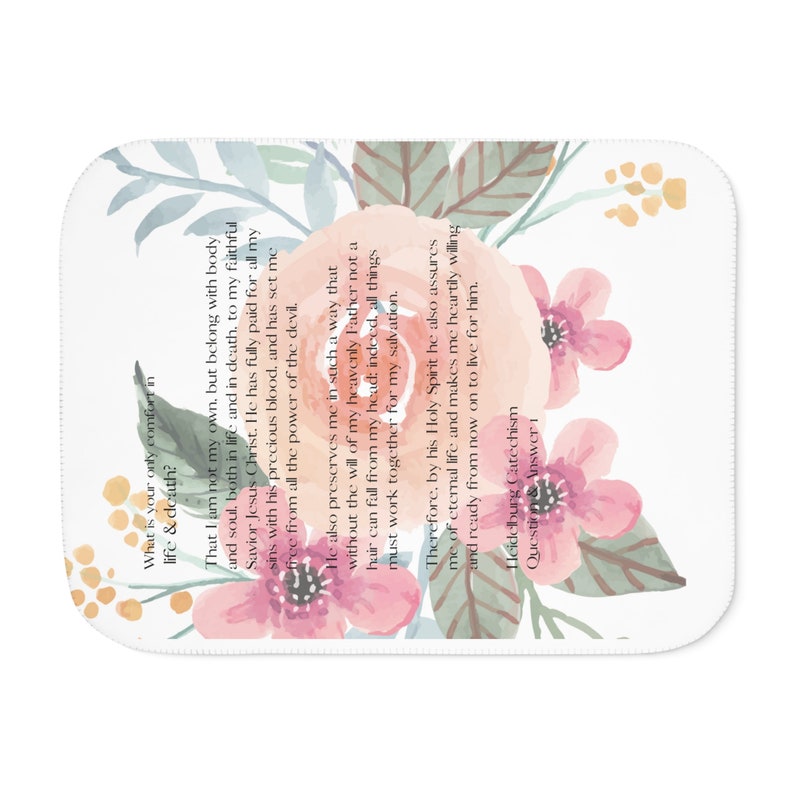 Heidelberg Catechism Question and Answer 1 Sherpa Blanket, Two Colors Etsy