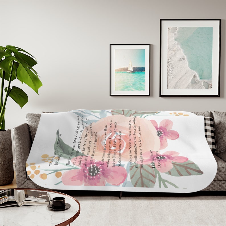 Heidelberg Catechism Question and Answer 1 Sherpa Blanket, Two Colors Etsy