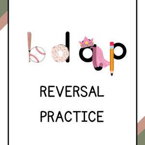 Prática de reversão de letras I b,p,d,q Prática I Estratégias para dislexia I Rimas de reversão de letras I Prática e estratégias de escrita I Leitura