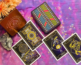 Mystic Goddess Sigils Tarot Deck:  78-Cards + PDF Guidebook + Tin Box, Filipino Art, Philippines Tarot, Goddess Cards, Baybayin, Shaman