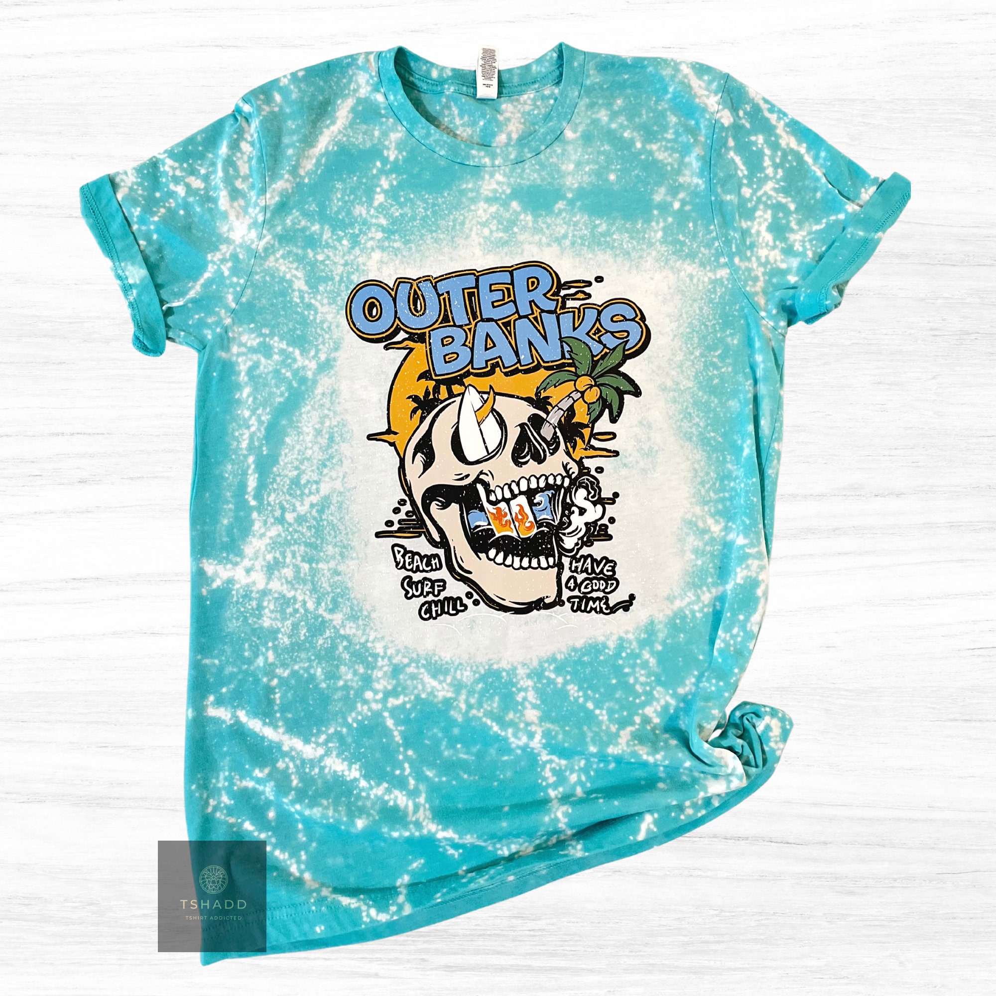 Bleached Graphic T-shirt Womens Shirt T 