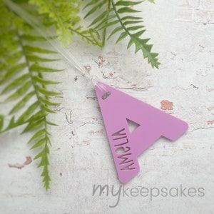 Personalised Bag Tag | Back Pack Tag | Back to Shool Tag | Personalised Backpack Tag | Alphabet Bag Tag