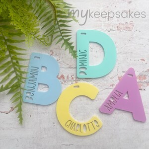Personalised Bag Tag | Back Pack Tag | Back to Shool Tag | Personalised Backpack Tag | Alphabet Bag Tag