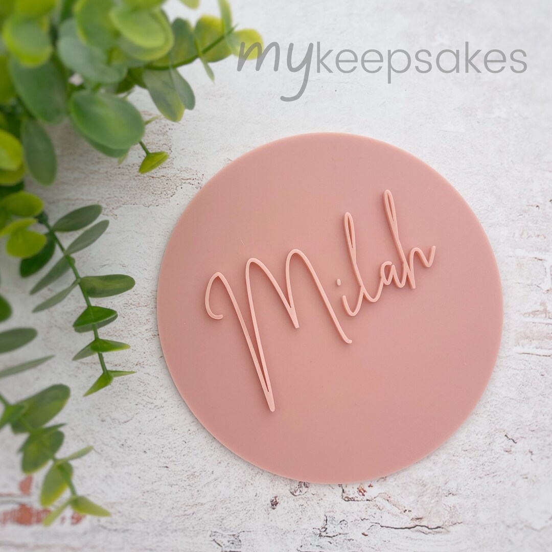 Acrylic Baby Name Announcement | Modern Birth Plaque - Etsy Australia