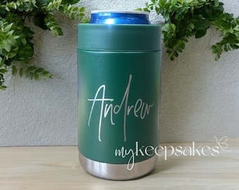 Personalised Can Cooler | Stainless Steel Can Bottle Cooler | Customised Stubby Cooler | Drinkware Gift