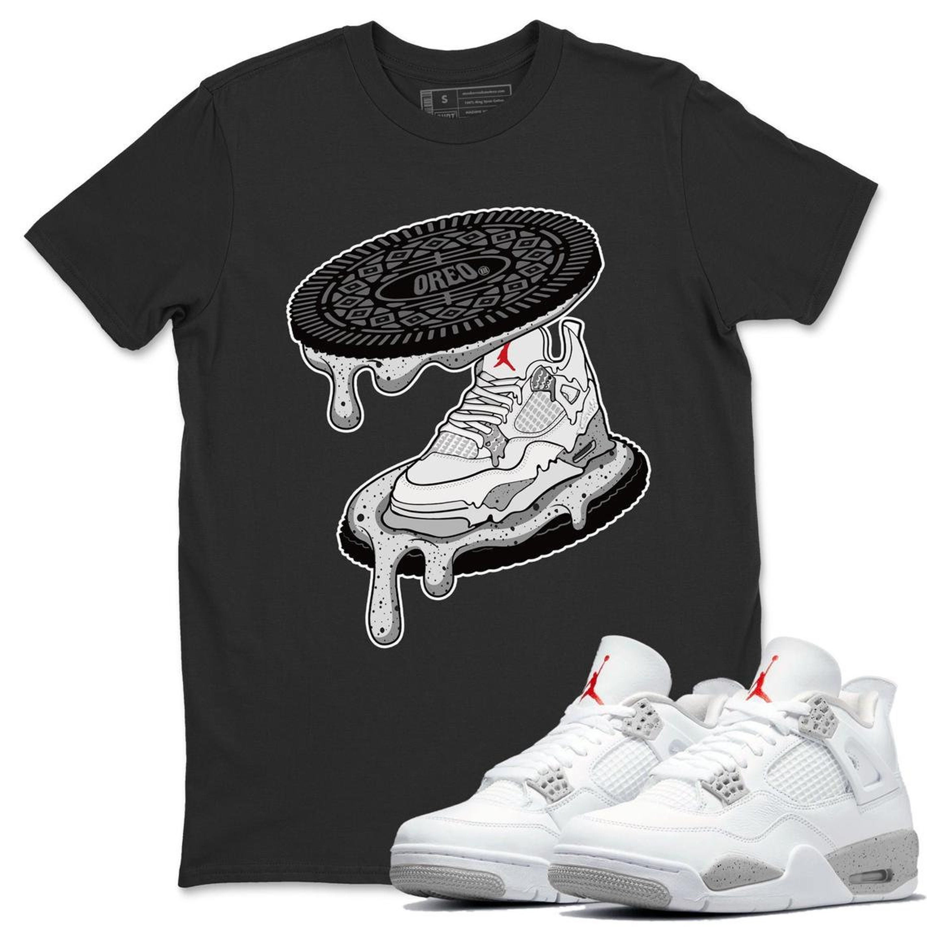 Air Jordan 4 Retro White Oreo Sneaker Shirts And Sneaker | Etsy