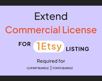 Extended Commercial License for 1 Digital Products from Designindigitals