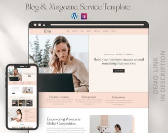 Ella WordPress template kit | Blog & Magazine Elementor Template Kit