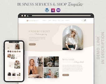New!! Business Services & Shop Elementor Template Kit | Woo-commerce functionality