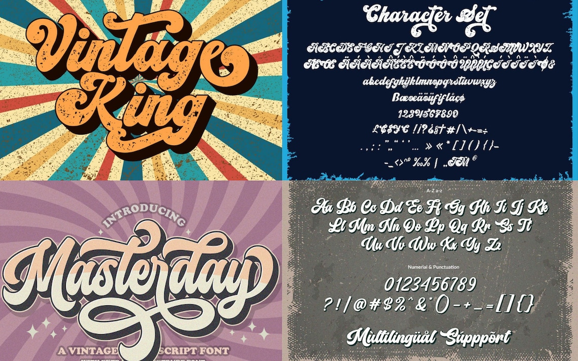 Retro Vintage Font Collection Sailor Font Vintage Fon - vrogue.co