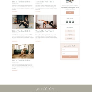 Health & Wellness Elementor Template Kit Yoga Meditation Mental health Beauty website image 6
