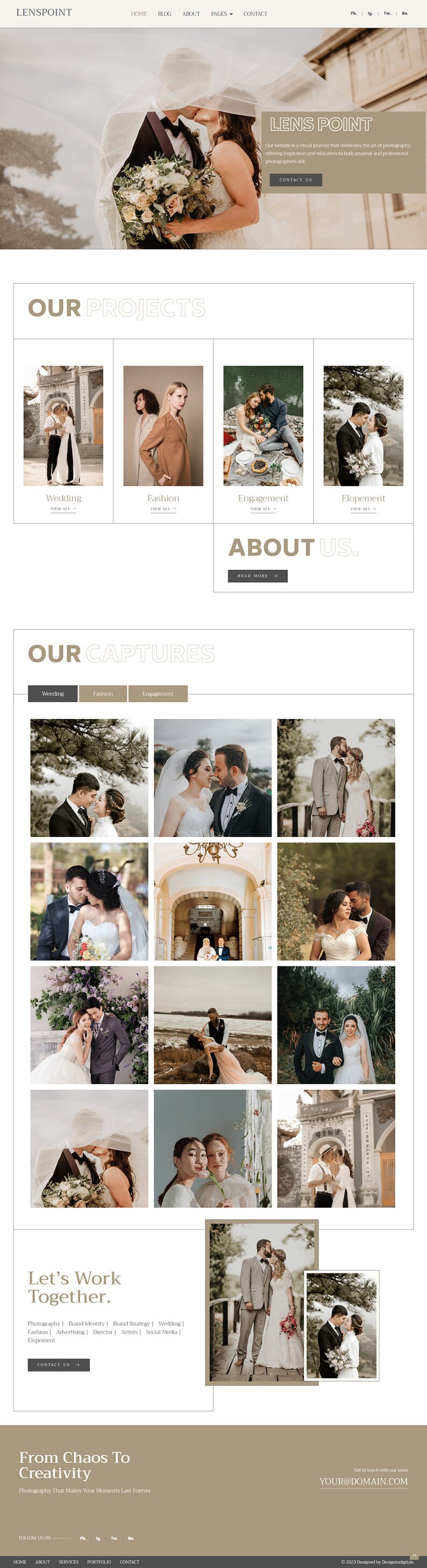 Photography & Portfolio site Template Kit site Etsy UK