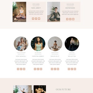 Health & Wellness Elementor Template Kit Yoga Meditation Mental health Beauty website image 3