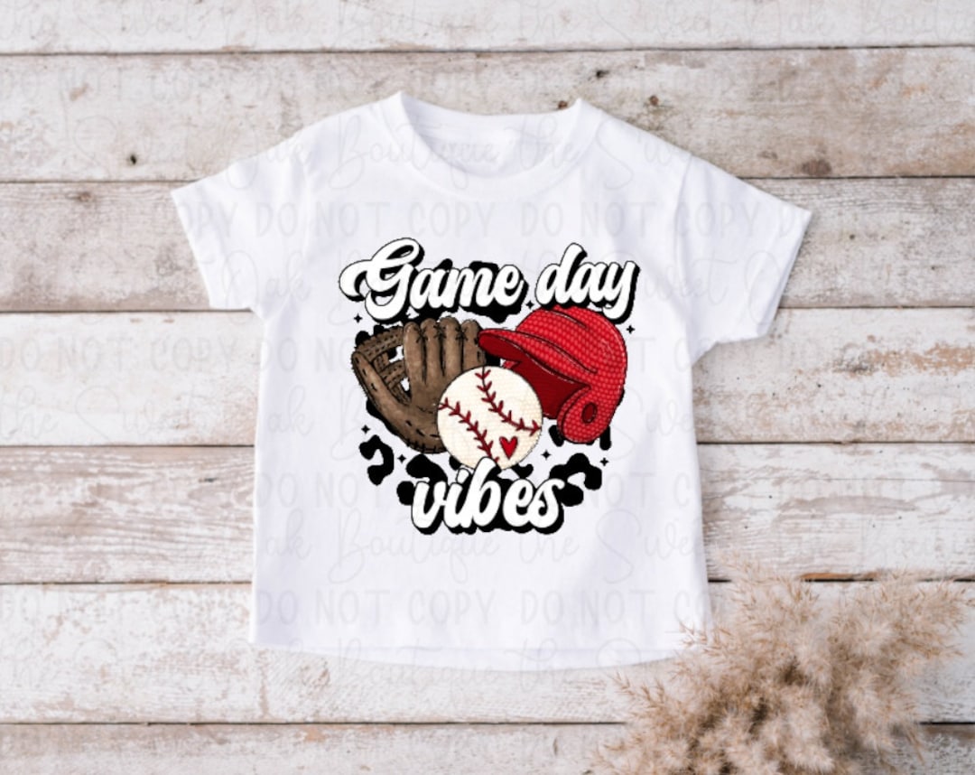 Baseball Shirt Game Day Vibes Baseball Shirt Watercolor Baseball Shirt