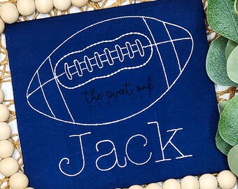 Kids Football Shirt Custom Football Shirt Embroidered Football Shirt Football Shirt Vintage Style Football Shirt Personalized Football Shirt