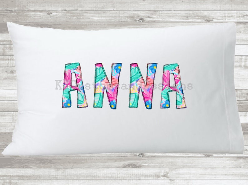 personalized pillow cases etsy