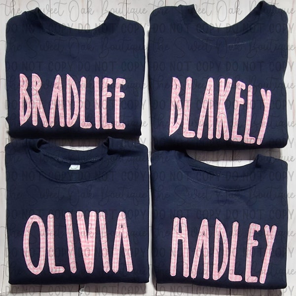 Applique Sweatshirt Etsy